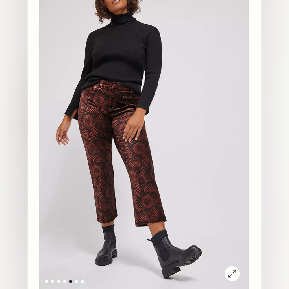 Anthropologie Velvet Kick Flare Pants - Size 20 - Like New
